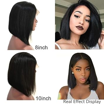 Amazon Com Lace Front Bob Wig Sissi S Fahion Hair 100 Human