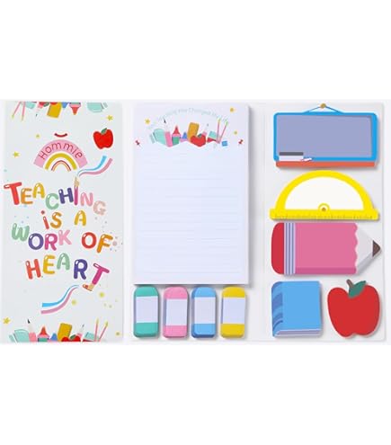 Teaching Is A Work Of Heart Lot De Notes Autocollantes Pour