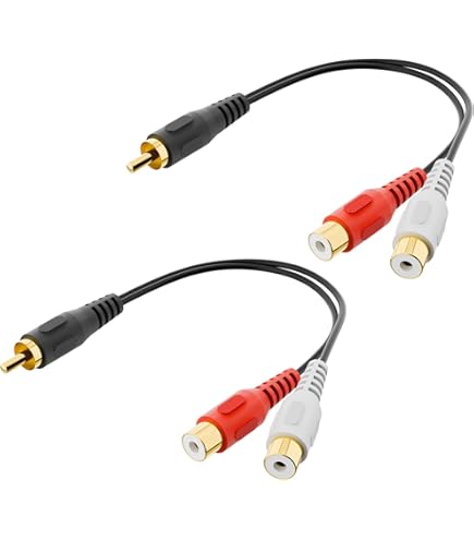 真空管 RCA 21本セット Amazon.com: DteeDck RCA Splitter 1 Female to 2 Male, 2 Pack - RCA
