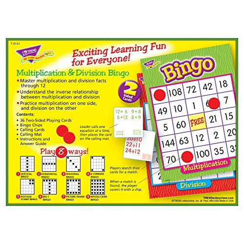 Multiplication & Division Bingo Game