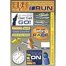 Karen Foster Design Acid and Lignin Free Scrapbooking Sticker Sheet, Born to Run