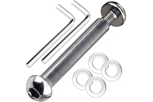 OTFAITP M8 8mm x 28mm-86mm 8.8 Grade Carbon Steel Axle Allen Screw Bolt Set for Front Rear 2 3 4 Wheel Stunt Scooter Dash Teen/Adult Kick Scooter-800+lb Capacity