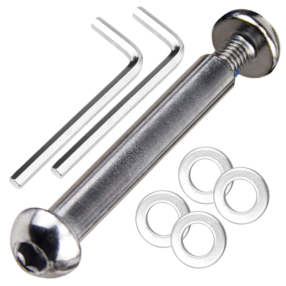 OTFAITP M8 8mm x 28mm-86mm Scooter Front Rear Axle Bolt 8.8 Grade Carbon Steel for Stunt Scooter Dash Teen/Adult Kick Scooter-800+lb Capacity