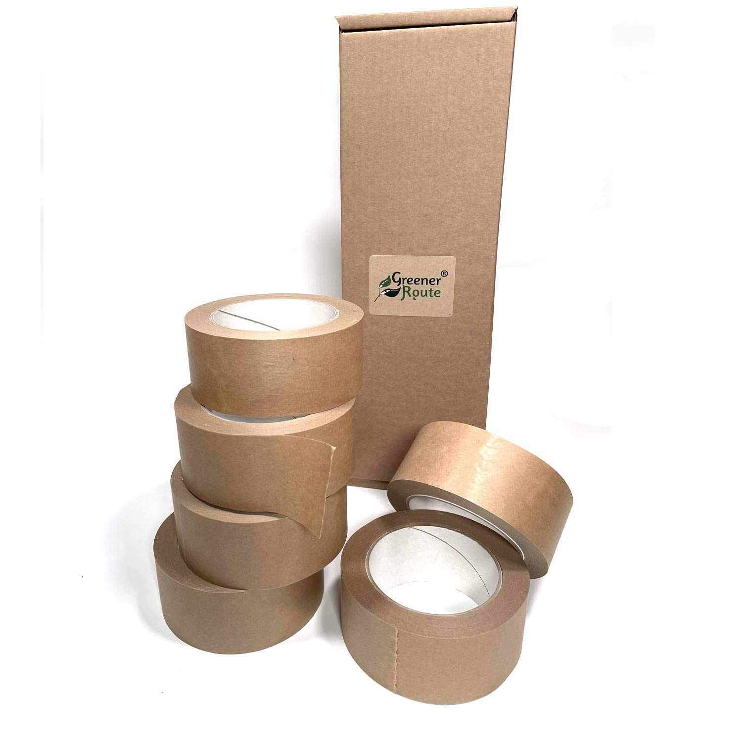 Greener Route Strong Packing Kraft Paper Tape 48mmx 50m - Eco Hotmelt Self-Adhesive Parcel Packaging Sealant - Recyclable… (6)