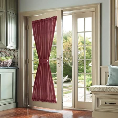 Amazon Com Privacy French Door Panel Curtains 72 Inch Length Faux