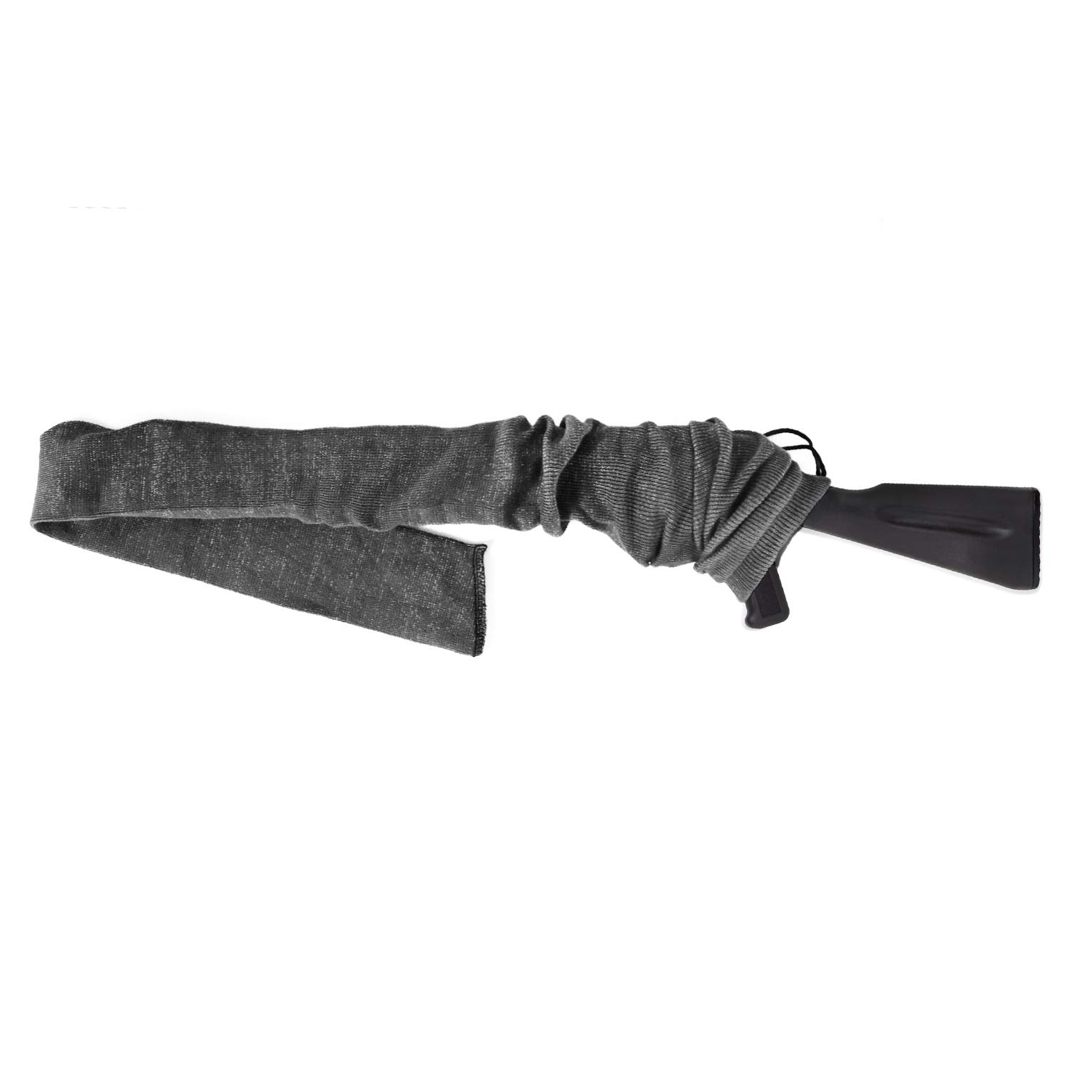 GUNGULUZA Gun Socks 54 Inch Silicone Silicone Treated Storage Cases for Shotgun Rifle (Grey-54'')