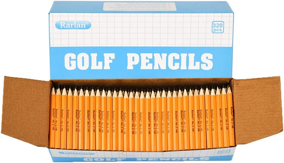 Rarlan Golf Pencils, 2 HB, PreSharpened, 320 Count Classpack Amazon
