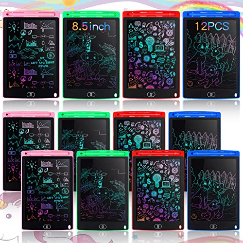 12 Pack LCD Writing Tablets 8.5 Inch Colorful