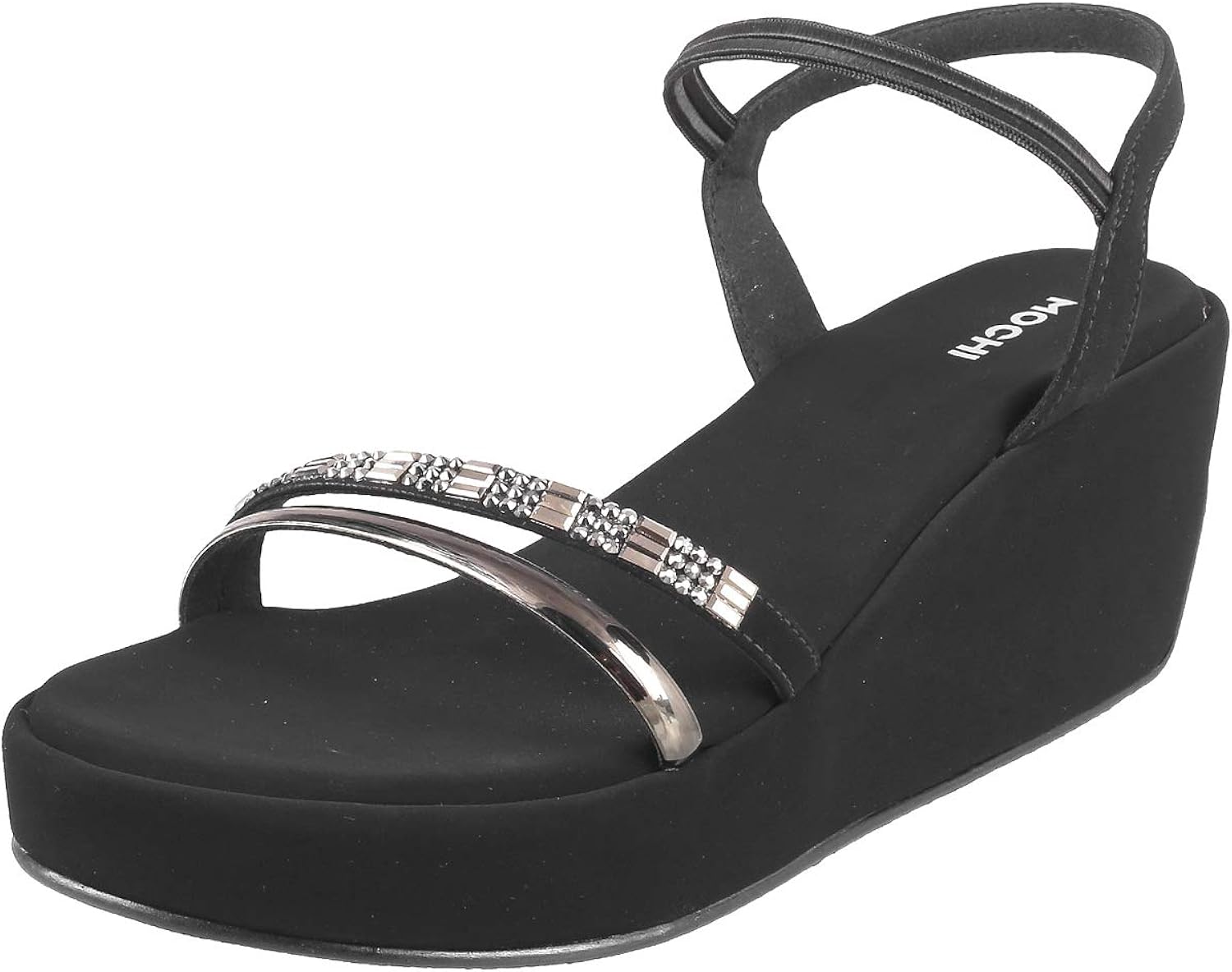 Amazon.com | Mochi Women's Black Outdoor Sandals- 7 UK (40 EU) (34-9507) | Flats