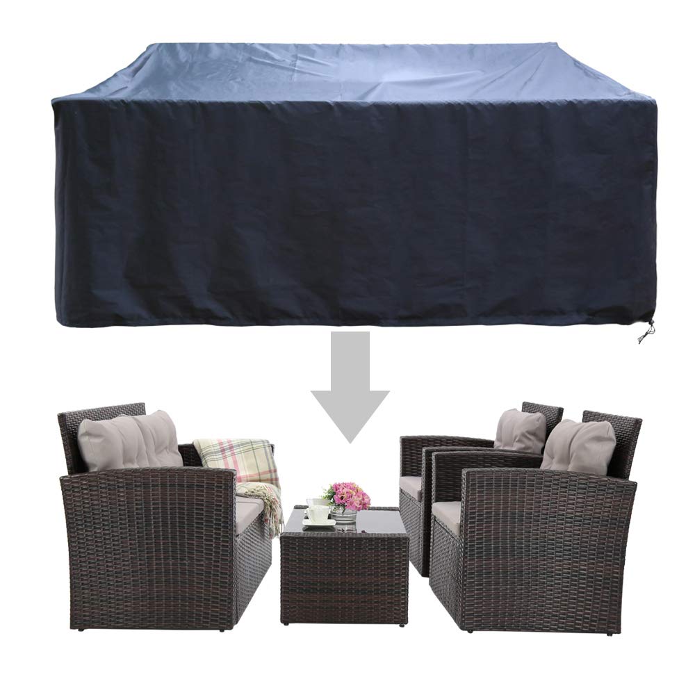 HAPLIFE Patio Furniture Set Covers Outdoor Conversation Set Covers