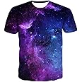 sportbull Outer Space T Shirts for Men 3D Printed Galaxy Solar System Planets Nebula Shirt