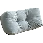 Kajoeiae Back Pillow for Chair, Lumbar Support Pillow for Office Chair Lower Back Pain Relief Soft Cushion Car Bed Couch Sitting High Elasticity (Blue, 35cm*16cm*20cm)