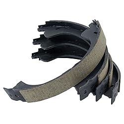 TRQ Rear Parking Brake Shoe Set Compatible with