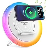DTIDMI Wireless Charger Speaker with Lights,4 in 1Color Changing Modern Bluetooth Lamp,Personalized Trendy Stuff, Best Birthday Teenage Girls Boys Gifts Ideas