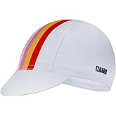 Cycling Cap with Sun Visor Bike Cap for Men and Woman Under Helmet Liner Bike Hat White/Multicolor