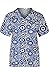 MedPro Women's Printed Medical Scrub Set Mock Wrap Top and Cargo Pants