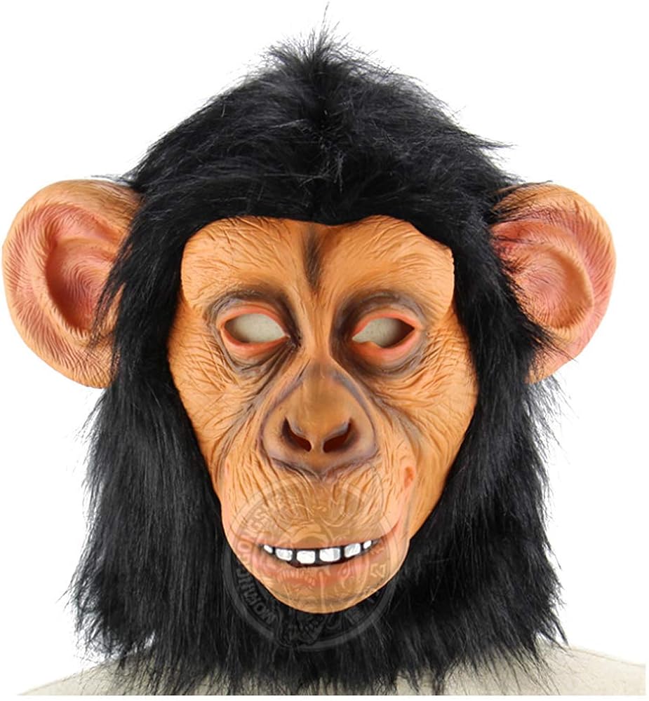 Lucybaby Maschera Divertente In Lattice A Forma Di Scimmia Con Orecchie Grandi Per Halloween Amazon It Abbigliamento