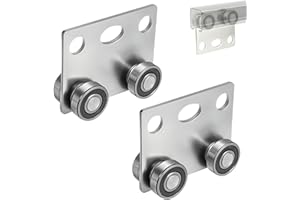 BiJun 4 Wheel Trolley Assembly Roller Bearing Trolley Assembly for Use with 1-5/8" Wide and All1-5/8 Taller Strut Channel 2pc