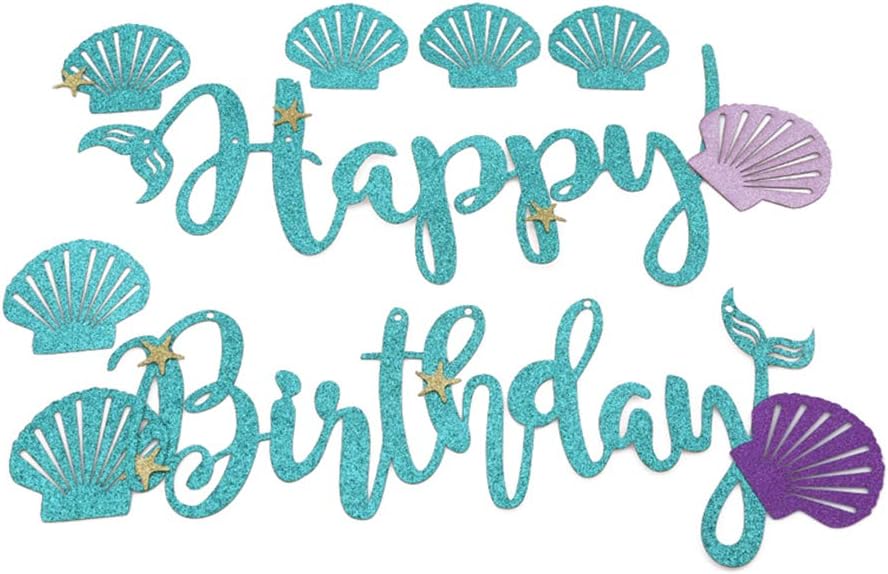 Ruiting Banniere Anniversaire Enfant Banniere Sirene Joyeux Anniversaire Banniere Danniversaire Denfants Decor Party Bunting Banniere Banniere Garland Baby Shower A Decorations Decorations Et Accessoires De Fetes Greenviewsmarthomes Com