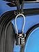 Lumintrail TSA Approved Lock for Luggage or Suitcase, Easy-to-Read 3 Digit Personalized Combination, Luggage Locks TSA Approved, Black, with a 4-FT Braided Steel Cable (1 Pack)
