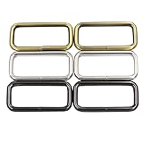 DGOL 15 pcs 1 inch Strong Metal Belt Square Ring