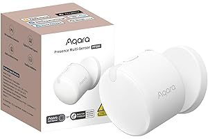 Aqara Presence Sensor FP300 Wireless 5-in-1 Motion Sensor with mmWave, PIR, Light, Temperature & Humidity Detection, Thread &