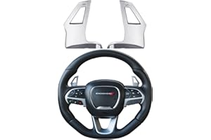 GRIDREADY Paddle shifter extension for 2015+ Dodge Charger accessories, Challenger, Durango, Grand Cherokee. Interior upgrade fits sxt, gt, rt, daytona, scat pack, hellcat, hemi, 392 and srt