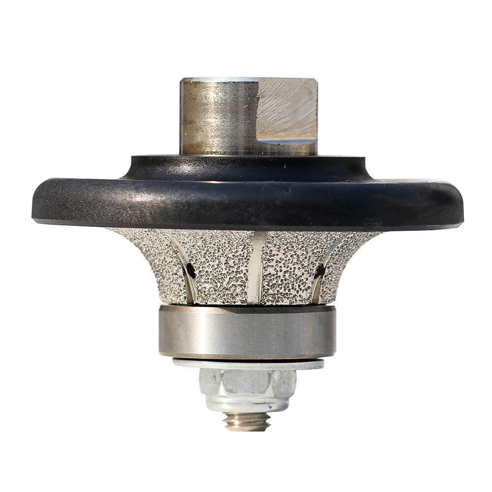 Raizi B type Demi-bullnose/Roundover Diamond Hand Profiler/Router Bits for Granite Countertops (B20 (20mm))