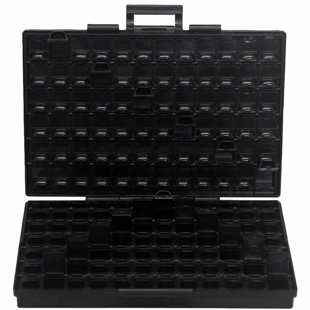 AideTek BOXALL ESD safe SMD resistor IC chips Organizer w/144 bins