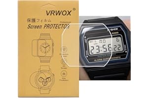 VRWOX [3-Pcs] TPU Screen Protector For F-84W Watch,Full Coverage HD TPU Clear Anti-Bubble and Anti-Scratch
