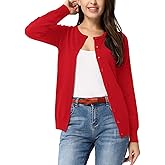 GRACE KARIN Womens Long Sleeve Knit Cardigan Sweaters Casual Dressy Open Front Button Down Cardigans Spring Outfits