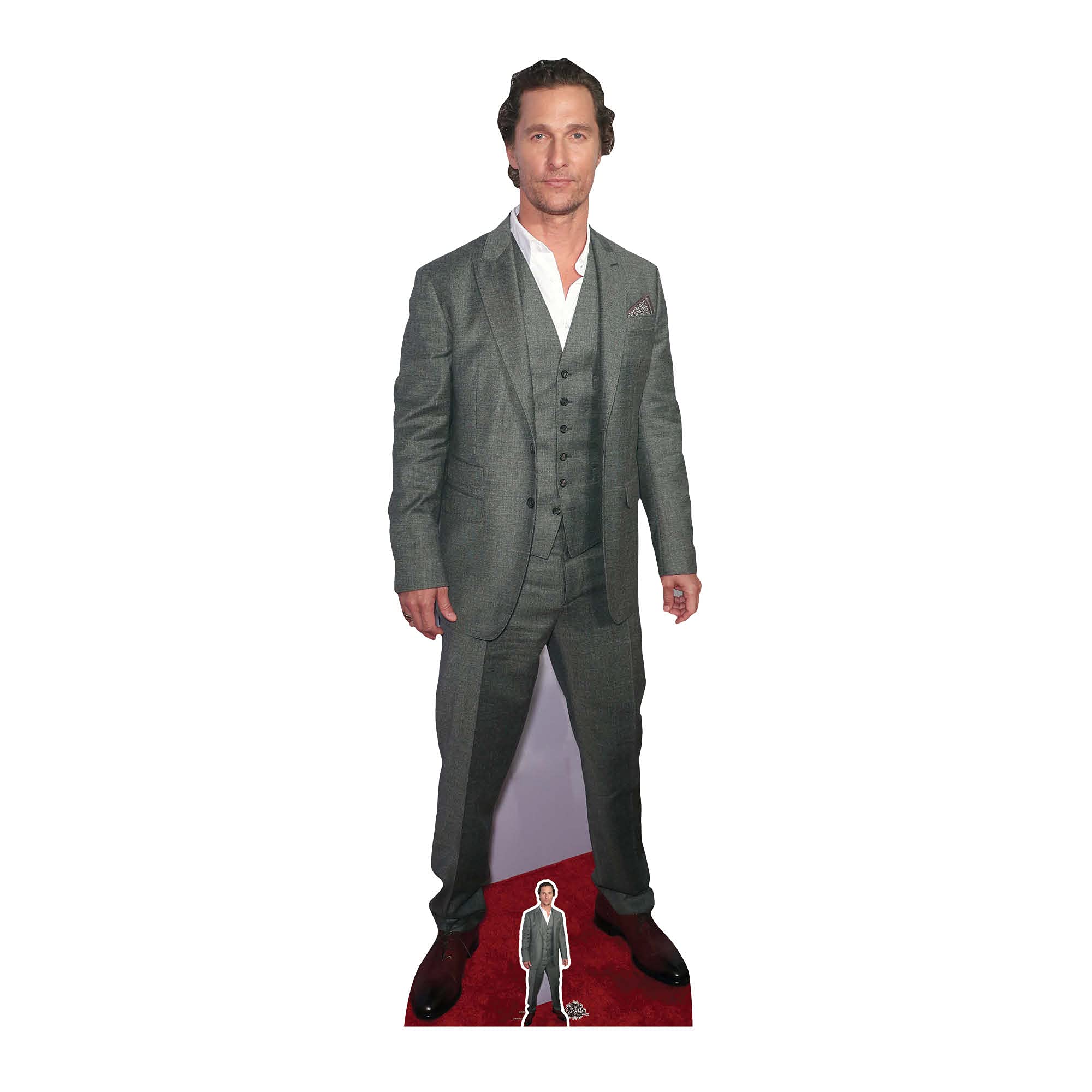 Star Cutouts CS892 Matthew McConaughey Lifesize Cardboard Cutout with Mini – Movie Star Party Decoration, Fan Display & Collector Gift