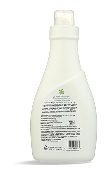 365 BY WHOLE FOODS MARKET, LIQUID FABRIC SOFTENER, LAVENDER MIST SCENT, 32 FL OZ
