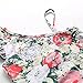 Mud Kingdom Little Girls Outfits Holiday One Shoulder Tops and Shorts Floral 4T Gray
