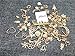 Yansanido 100 Gram (approx 40-60pcs) Assorted DIY Antique Charms Pendant Mixed Charms Pendants (Gold)