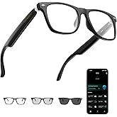 Giwbeiv AI Smart Glasses for Men and Women with Chat GPT, Bluetooth Translation Glasses with 164 Languages and Color-Change Lens, Music Playback, Hands-Free Calls, UV & Blue Light Protection