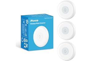 Maxcio Water Leak Sensor 3 Pack, Wireless Water Leak Detector with App Notifications, Smart Home Automation Water Sensor Alarm for Kitchen Bathroom Basement, Requires Maxcio/Tuya Zigbee Gateway