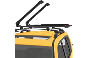 HmmtyRack Lockable Ski & Snowboard Racks Car Roof with Sliding Feature for 6 Pairs Skis or 4 Snowboards, Universal Ski Rack for Car with Crab Mounting System Fits for All Types of Cross Bars