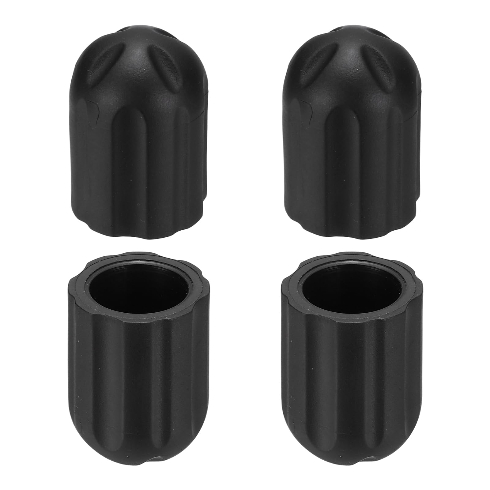 PATIKIL 0.62 Inch Chair Feet Replacement, 4 Pack Non-Slip Plastic Outdoor Camping Chair Leg Tips Cap Folding Chair Legs Floor Protectors Fit for 0.62" Chair Feet, Black