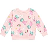 Peppa Pig Girls French Terry Sweatshirt Toddler to Little Kid