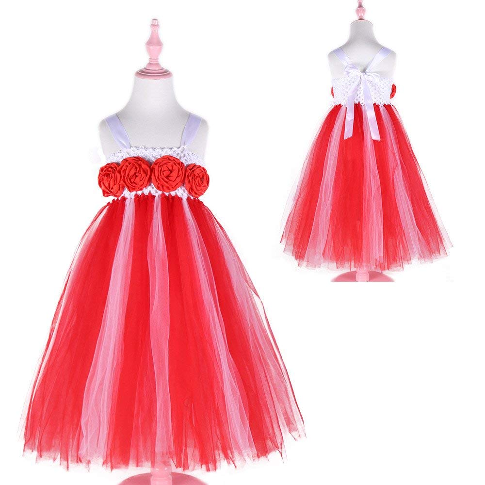 christmas wedding flower girl dresses