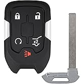 Vurkcy Key Fob Replacement for 2017-2021 GMC Acadia Push Start Smart Proximity Keyless Entry Remote Start Control, 13508275 HYQ1EA, 5 Btn (Self-Programmable)