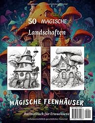 Magische Feenhäuser Ausmalbuch für