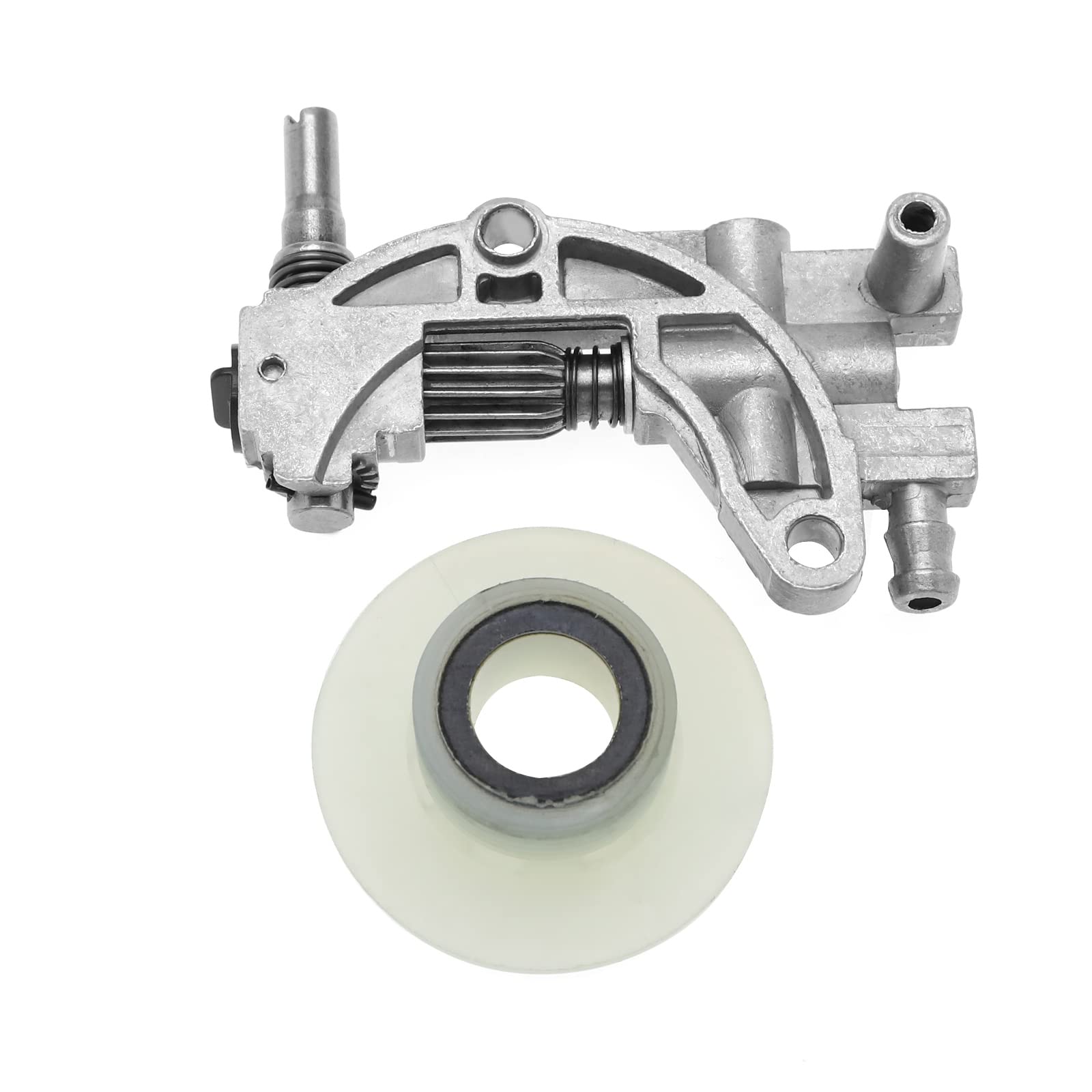 Chainsaw Oil Pump Worm Drive Gear Kit Compatible with 5200 4500 5800 58cc 52cc 45cc Chinese Chainsaw Spare Replacement Parts