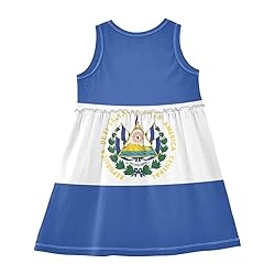 Aflyko Sleeveless Dress Flag of El Salvador Summer