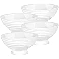 Portmeirion Sophie Conran White Mini Dip Dish | Set of 4 Mini Bowls for Kitchen Counter | Dip Bowls for Sauces and Condiments | Made from Fine Porcelain