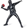 BOIHEGU Banksy Flower Thrower Sculpture, 8.5 inch Banksy Street Graffiti Art Statue Replica, Cool Stuff to Put on Shelves, Inspirational Sculpture Gifts Peace Hope, Black Accent Statue for Home Decor