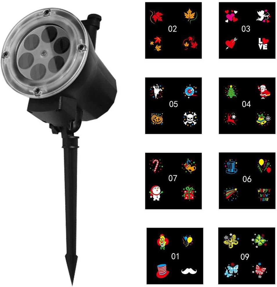 LED Projector, Christmas Projector Lights, Rotating LED Snowfall