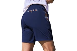 JMIERR Men's Casual Shorts 5"/ 7" Drawstring Summer Quick Dry Beach Stretch Waist Athletic Gym Short
