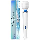 Metooka Therapeutic Cordless Massager - Powerful Massage Tool Handheld 8 Speeds 20 Patterns - Rechargeable Hand Massagers for Sore Muscles - Hand Held Massage Wand Tool for Neck & Back